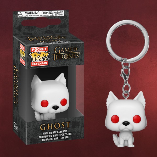 Game of Thrones - Ghost Funko Pop Schlüsselanhänger