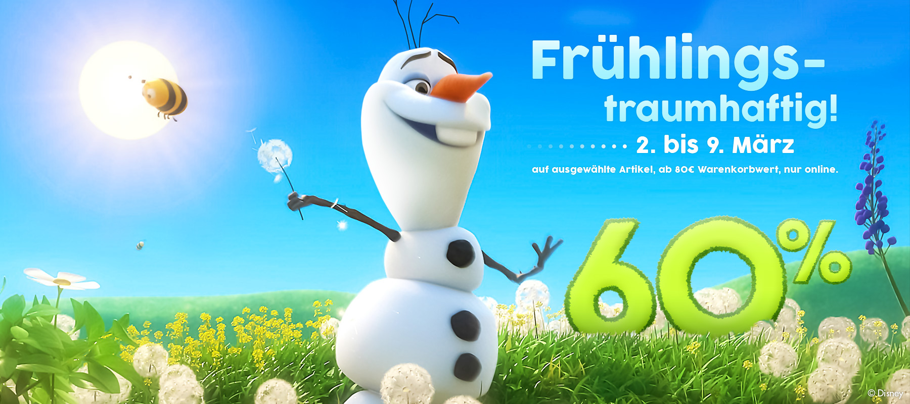60% Frühlingstraum-Aktion