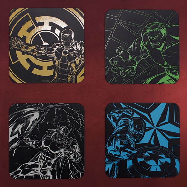 Avengers - Heroes Untersetzer 4er Set