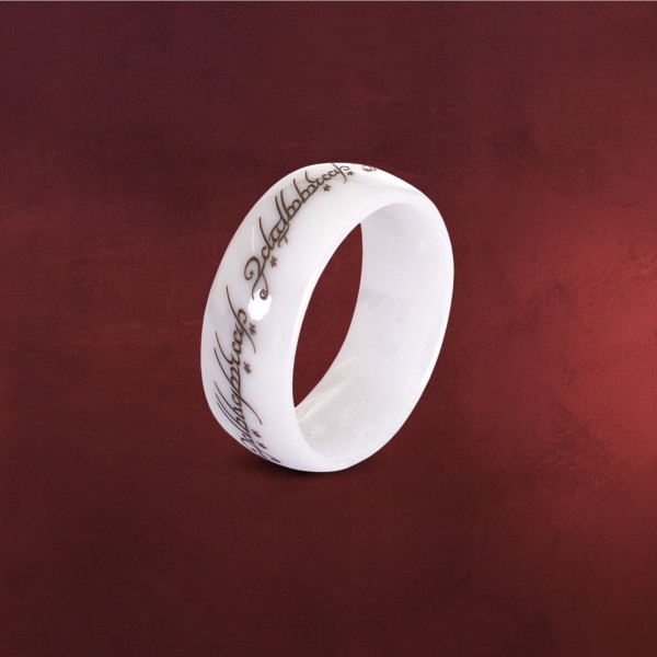 Der Eine Ring - Keramik weiß