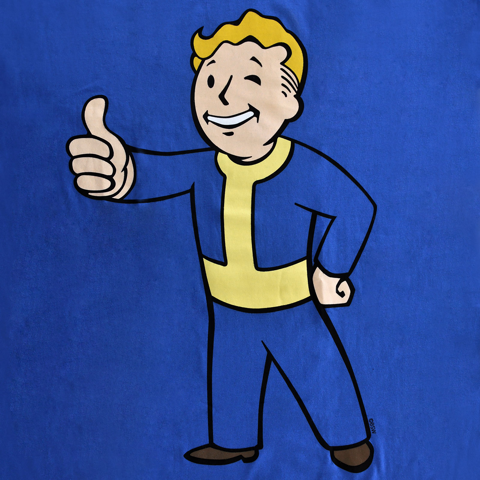 Сине желтый персонаж. Фоллаут Волт бой. Fallout 76 Волт бой. Фоллаут 4 Vault boy. Vault boy из Fallout.