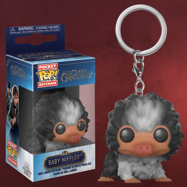 Baby Niffler schwarz-weiß Funko Pop Schlüsselanhänger - Phantastische Tierwesen