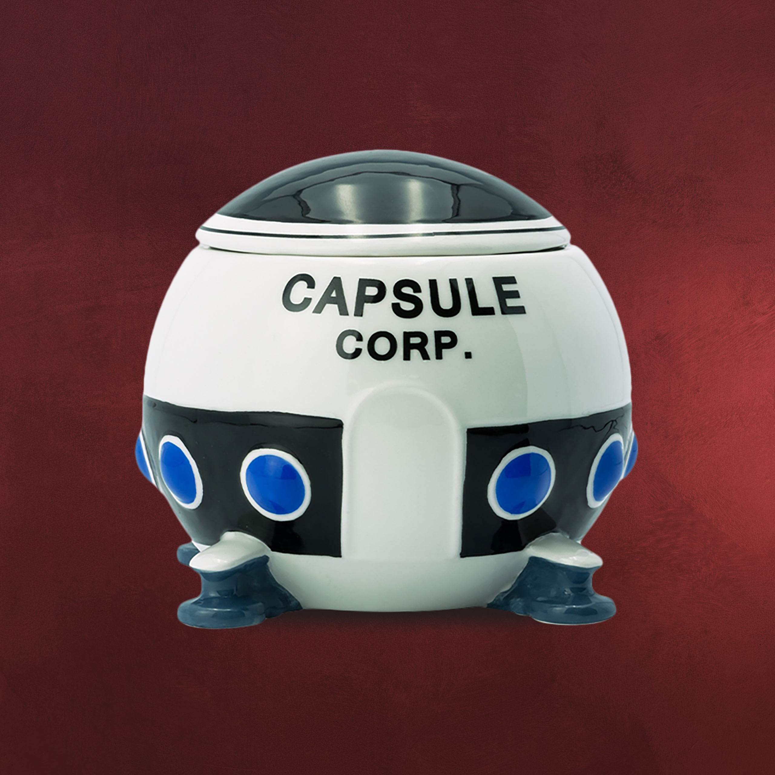 Dragon Ball Capsule  Corp  Spaceship 3D  Tasse mit Deckel 