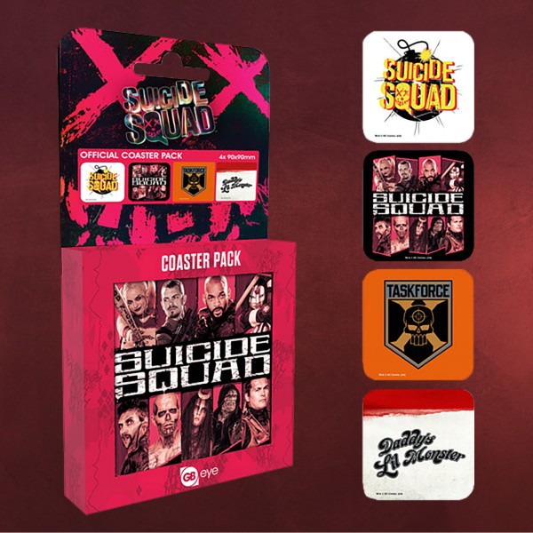Suicide Squad - Mix Untersetzer 4er Set