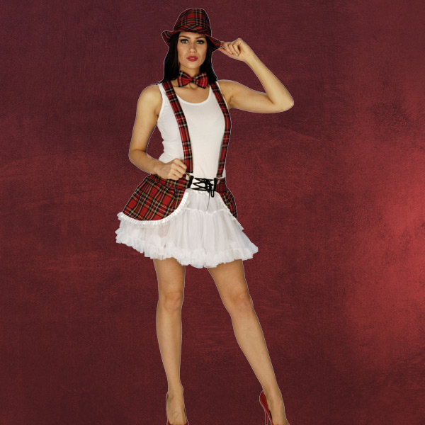 Sexy Schottenrock mit Petticoat