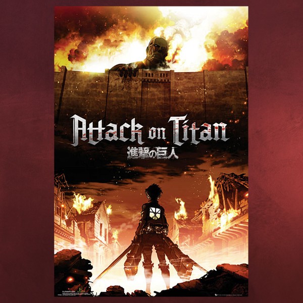 Attack on Titan - Eren Jaeger vs. Colossal Titan Maxi Poster