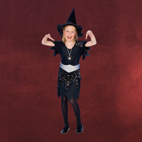 Schwarze Hexe - Kinderkostüm