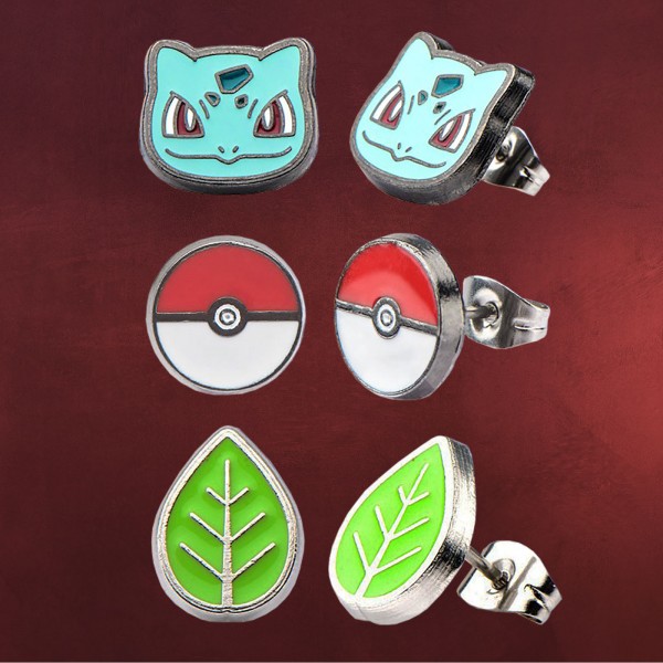 Pokemon - Bisasam Ohrstecker Set