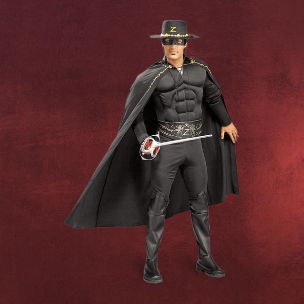 Zorro Kostüm mit Muskeln