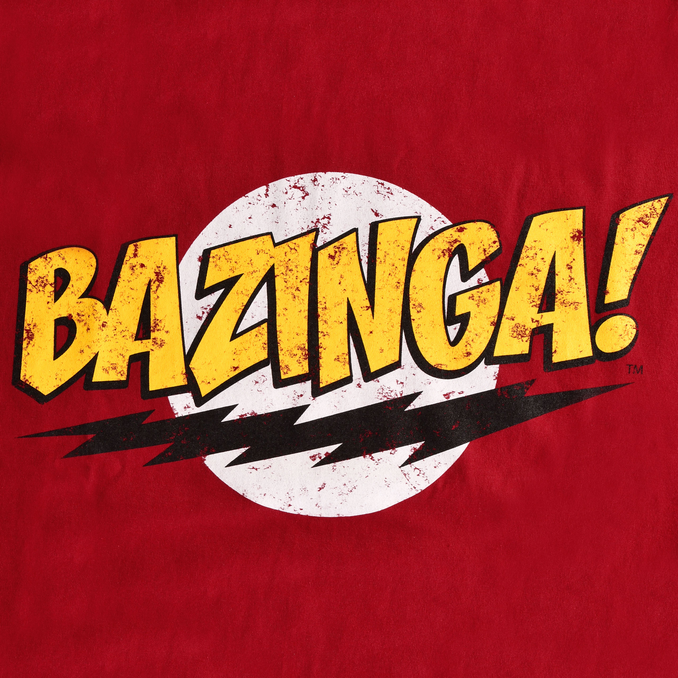 Big Bang Theory - Bazinga Full Size T-Shirt rot | The Big Bang Theory ...