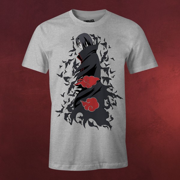 Naruto - Itachi Akatsuki T-Shirt grau
