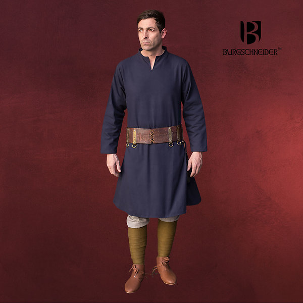 Mittelalter Tunika Ekwin blau