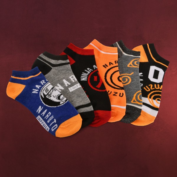 Naruto - Symbols Sneaker Socken 6er Set