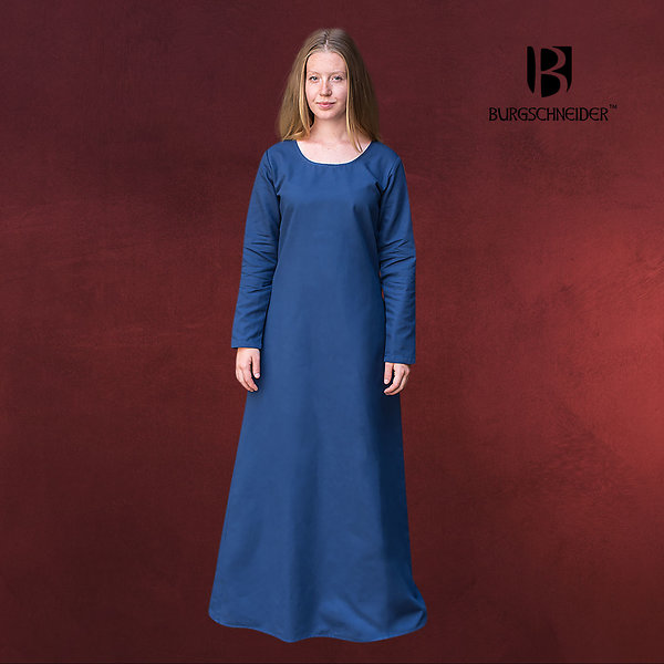 Mittelalter Unterkleid Freya blau