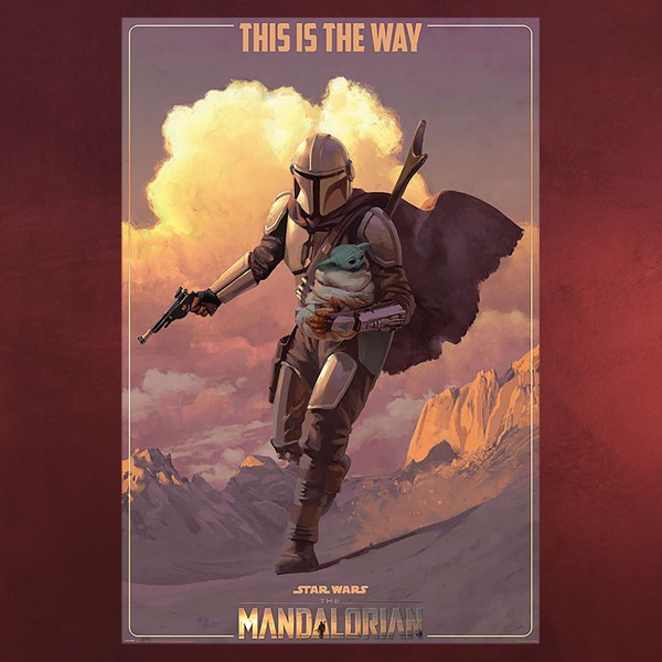 Mandalorian on the Run Maxi Poster - Star Wars The Mandalorian