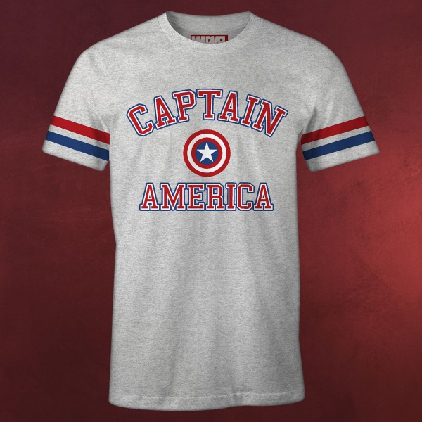 Captain America - College T-Shirt grau