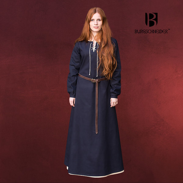 Mittelalter Gewand Cilie blau