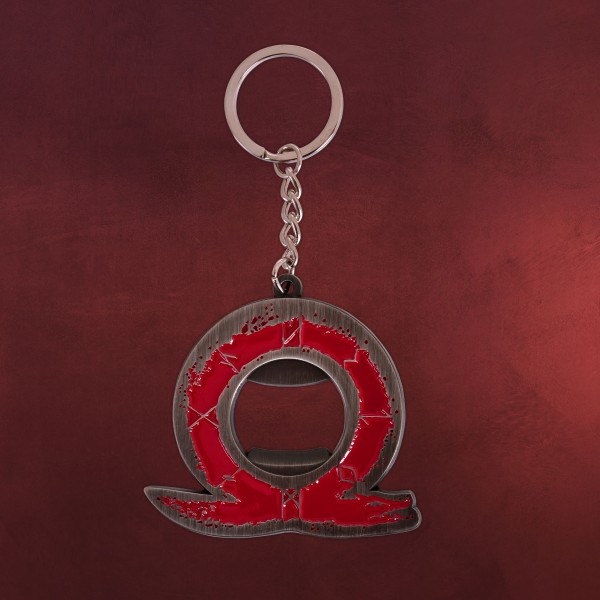 God of War - Red Logo Schlüsselanhänger mit Flaschenöffner