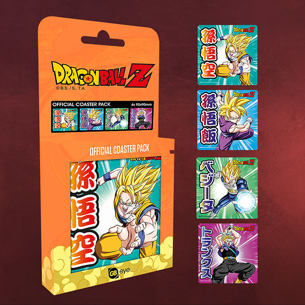 Dragon Ball Z - Mix Untersetzer 4er Set