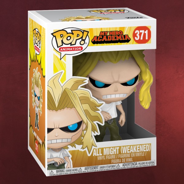 Weakened Funko Pop Animation My Hero Academia All Might 371 Vinyl Figure