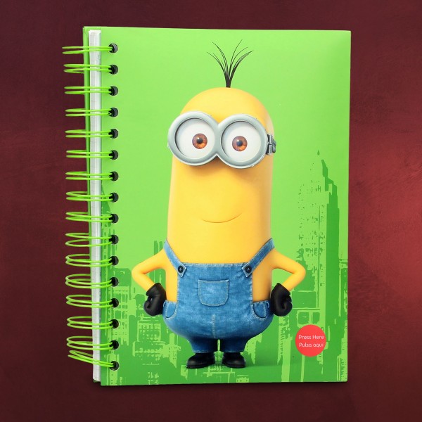 Minions - Kevin Notizbuch mit Sound und Leuchtfunktion