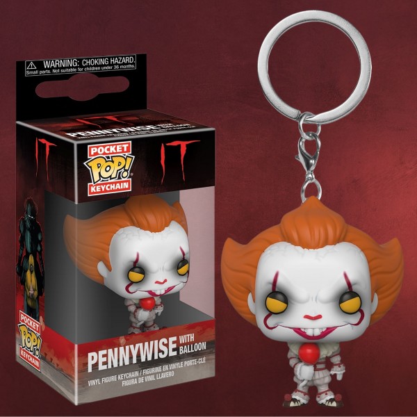 Stephen Kings ES - Pennywise mit Ballon Funko Pop Schlüsselanhänger