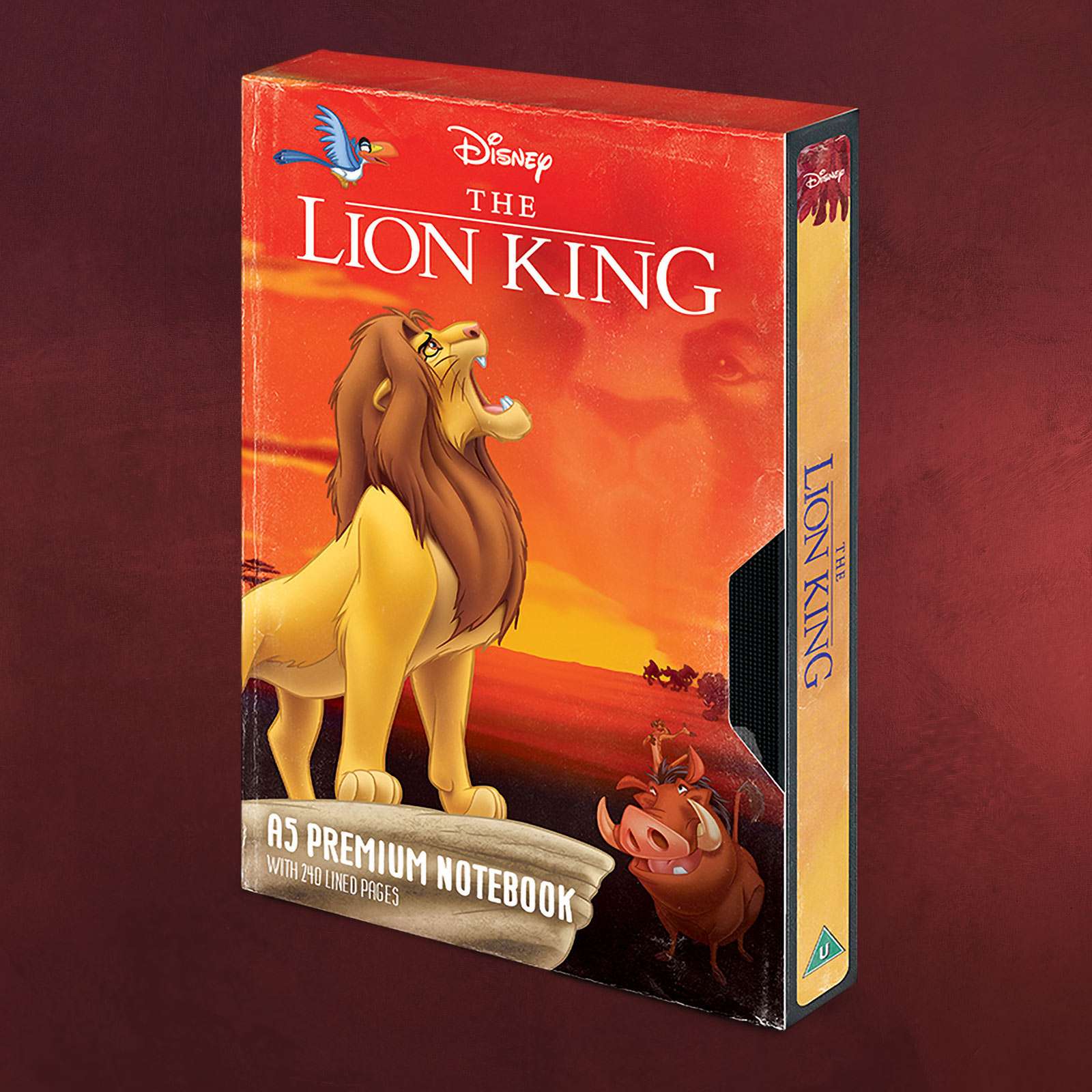 Disney Premium Notizbuch K/önig der L/öwen Simba 3D Pl/üsch