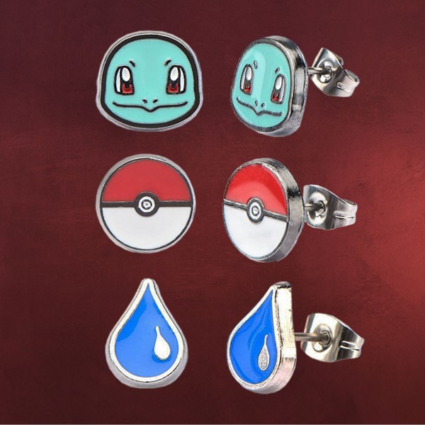 Pokemon - Schiggy Ohrstecker Set