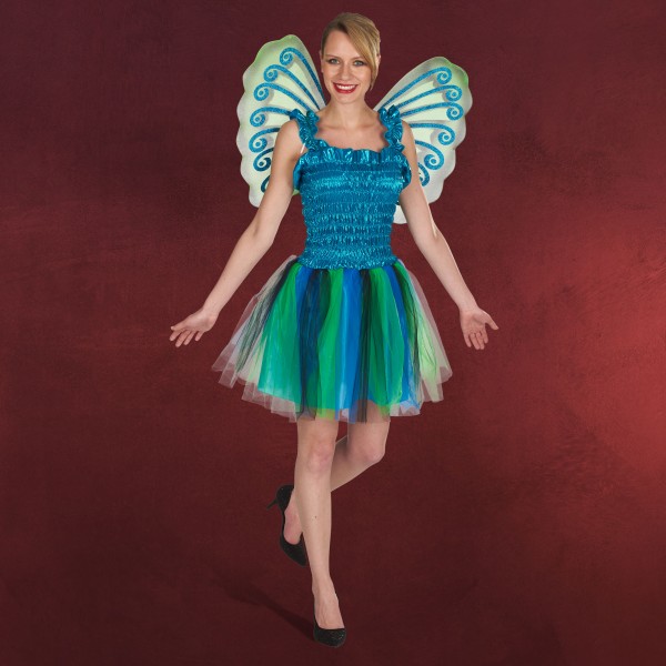 Schmetterling Kleid mit Flügeln - Kostüm