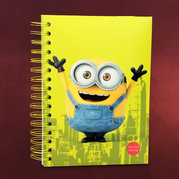 Minions - Bob Notizbuch mit Sound und Leuchtfunktion