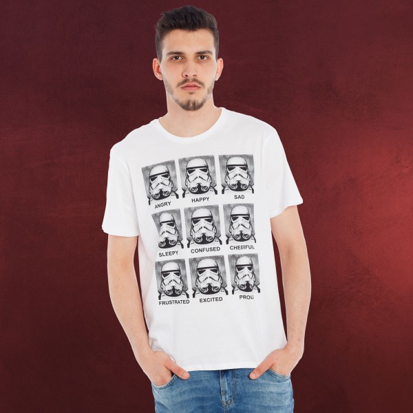 Star Wars - Stormtrooper Multiface T-Shirt weiß