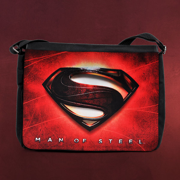 Superman - Man of Steel Logo Tasche rot